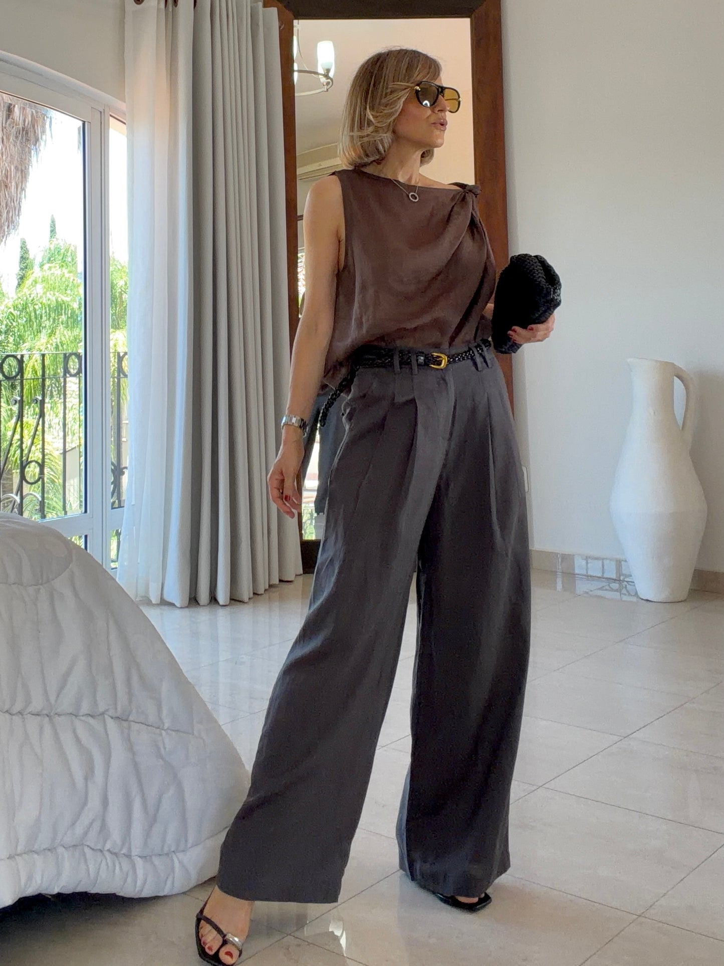 PANTALON CINTO TRENZADO
