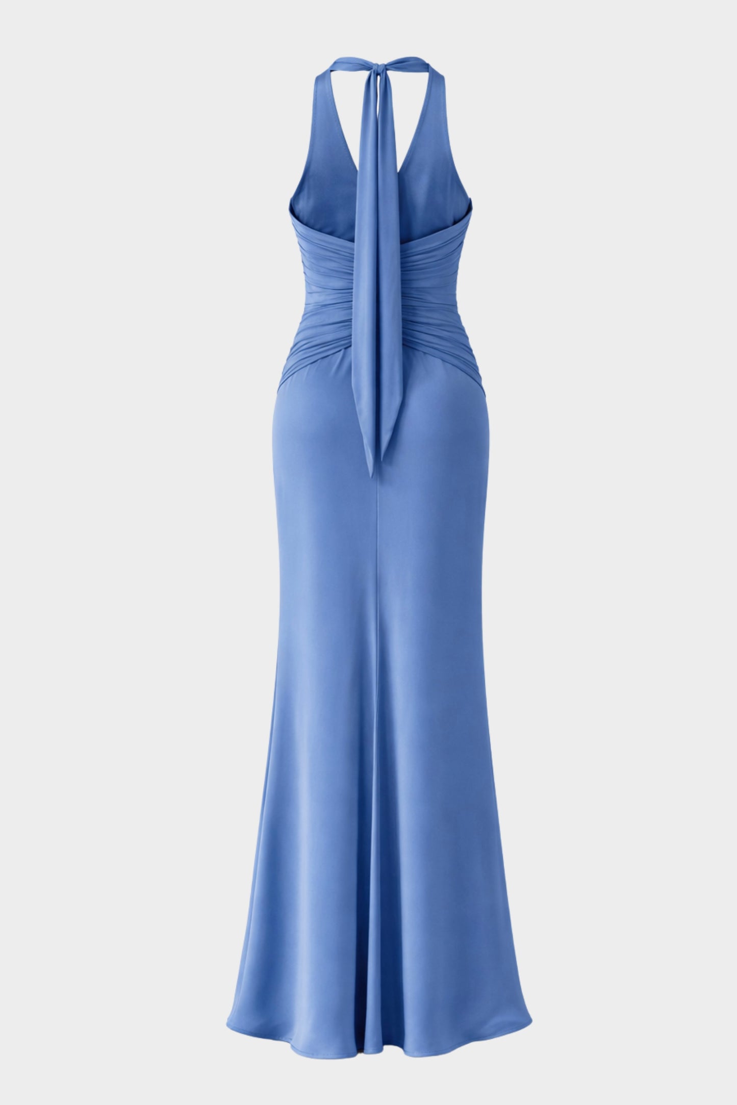 VESTIDO SATIN & PLISADO