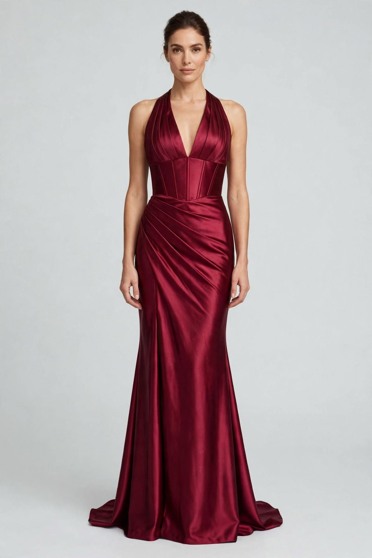 VESTIDO SATINADO HALTER