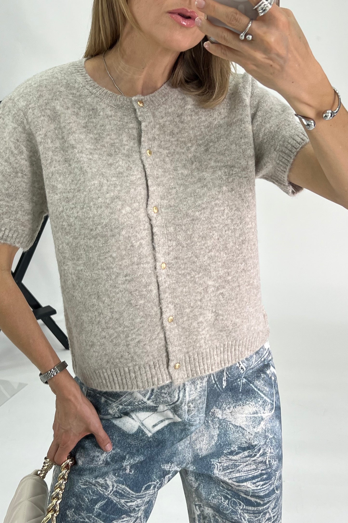 BLUSA BOTONES DORADOS