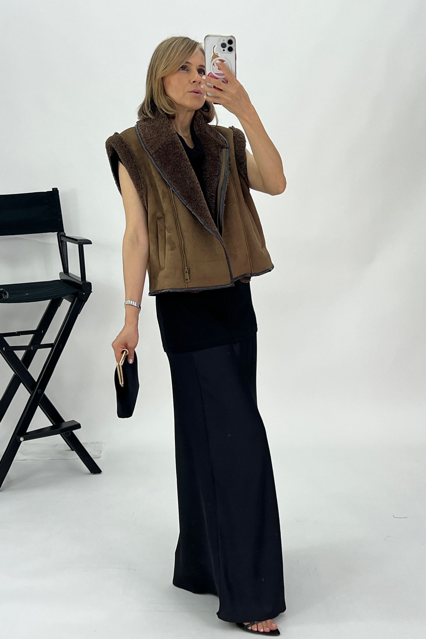 SHEEPSKIN EFFECT VEST