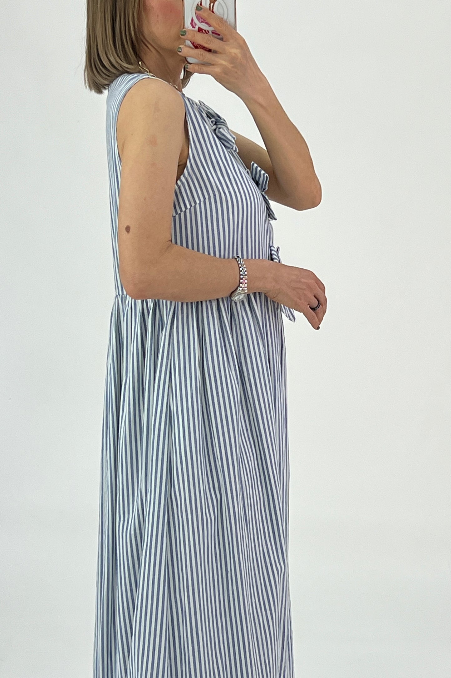 VESTIDO MOÑOS & LINEAS