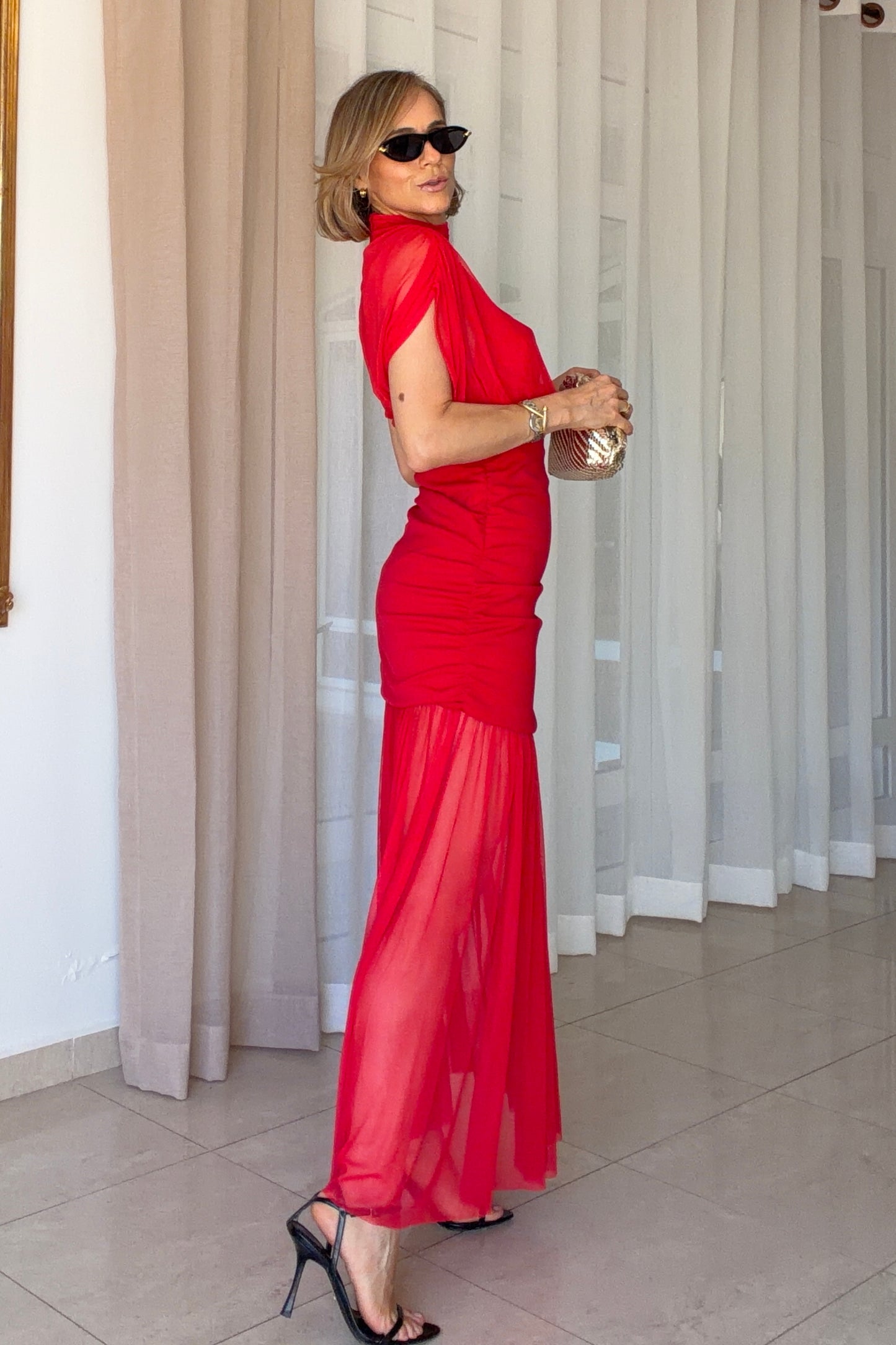 VESTIDO TRANSPARENCIAS
