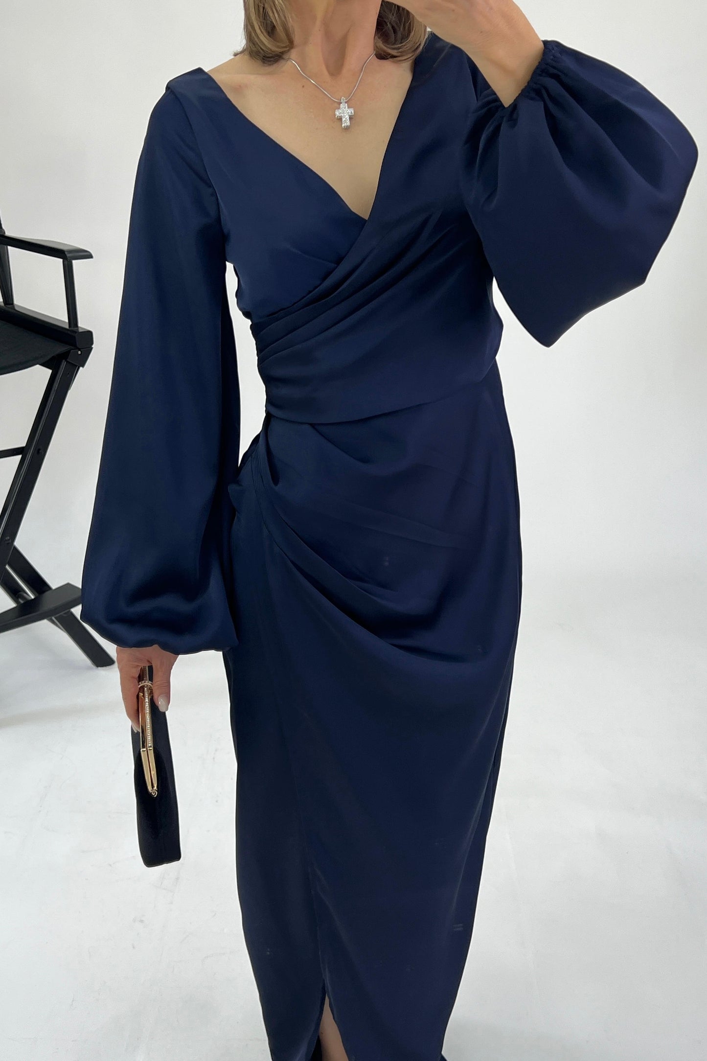 VESTIDO MANGA OBISPO