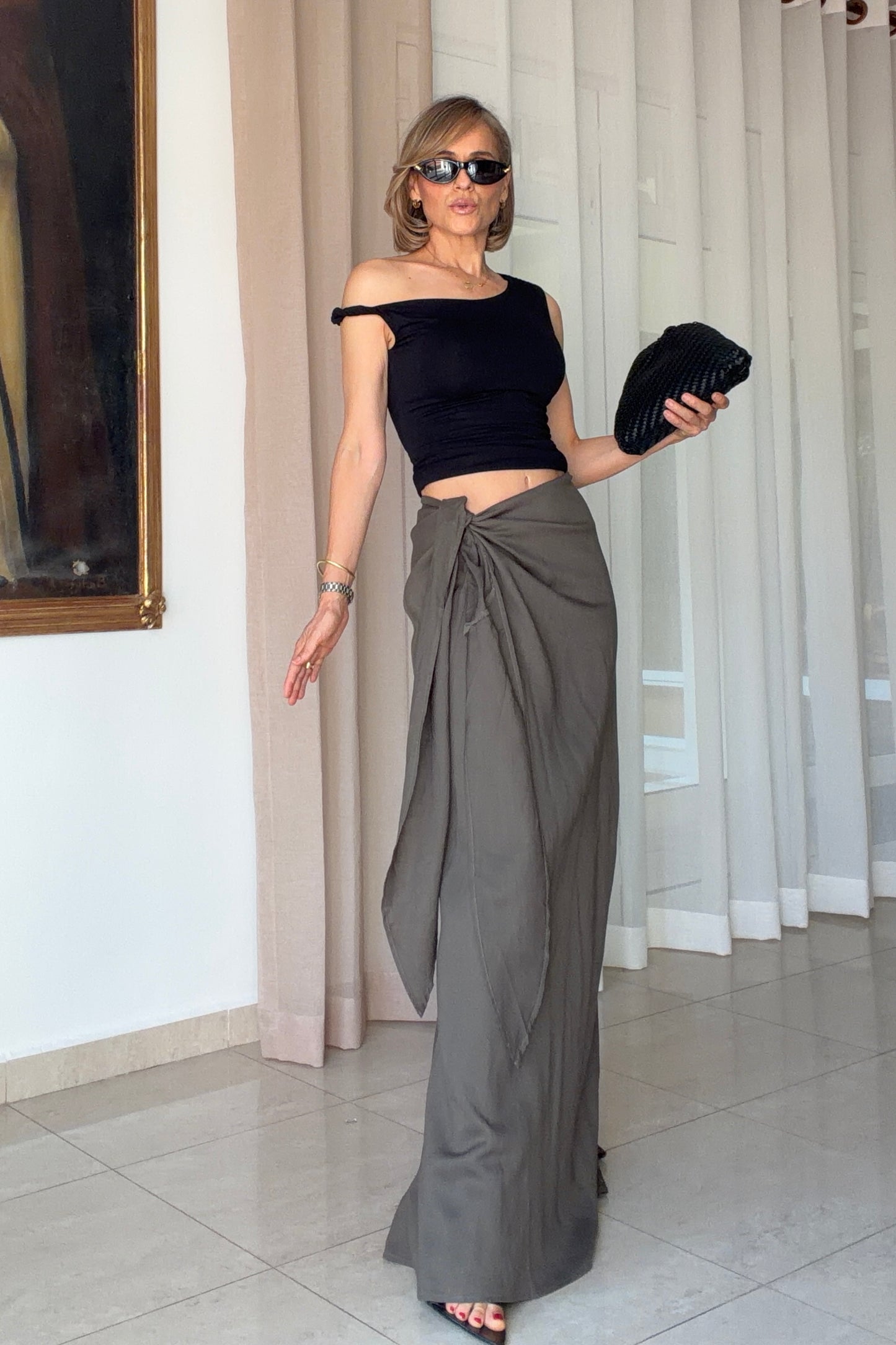 FALDA ANUDADO