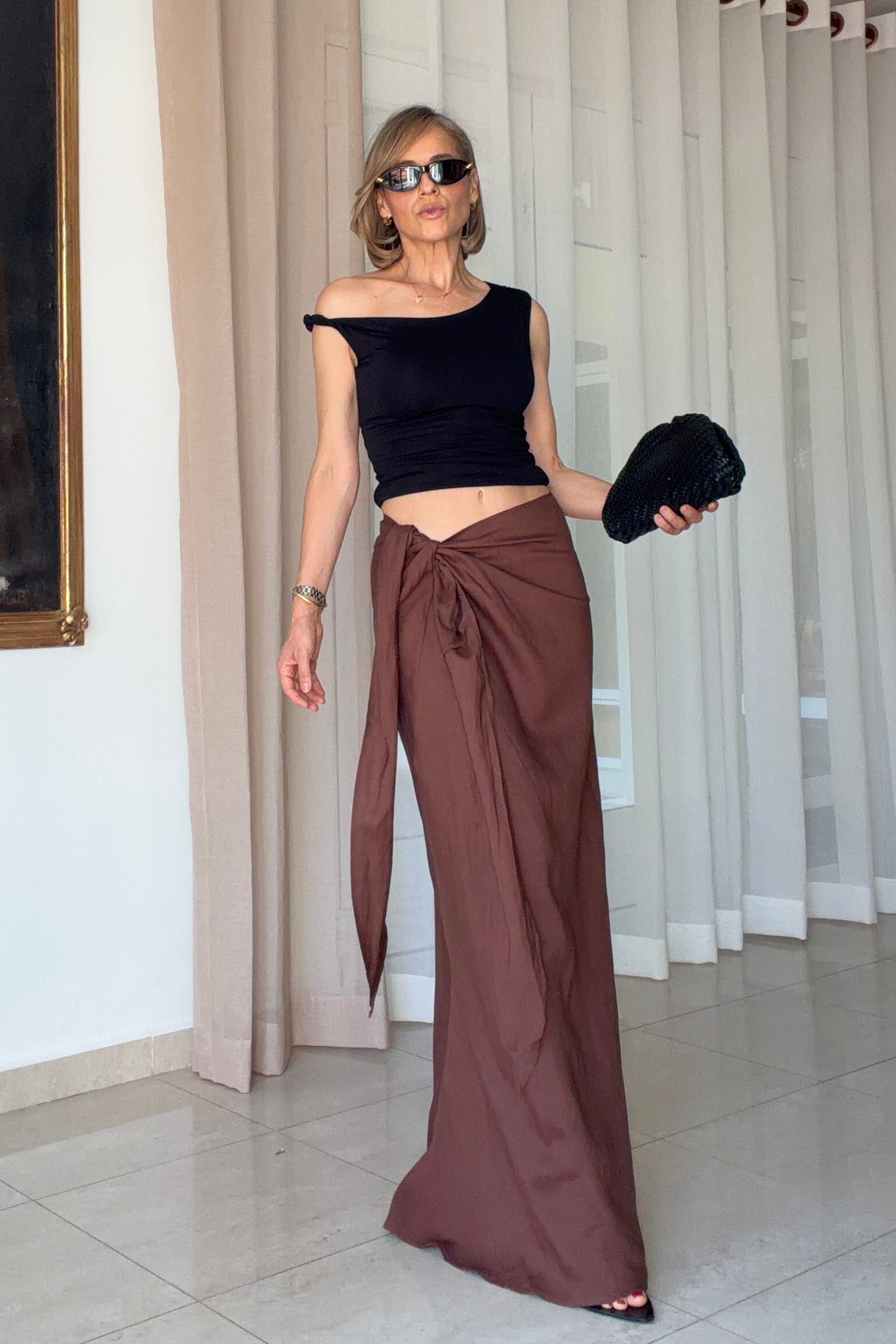 FALDA ANUDADO