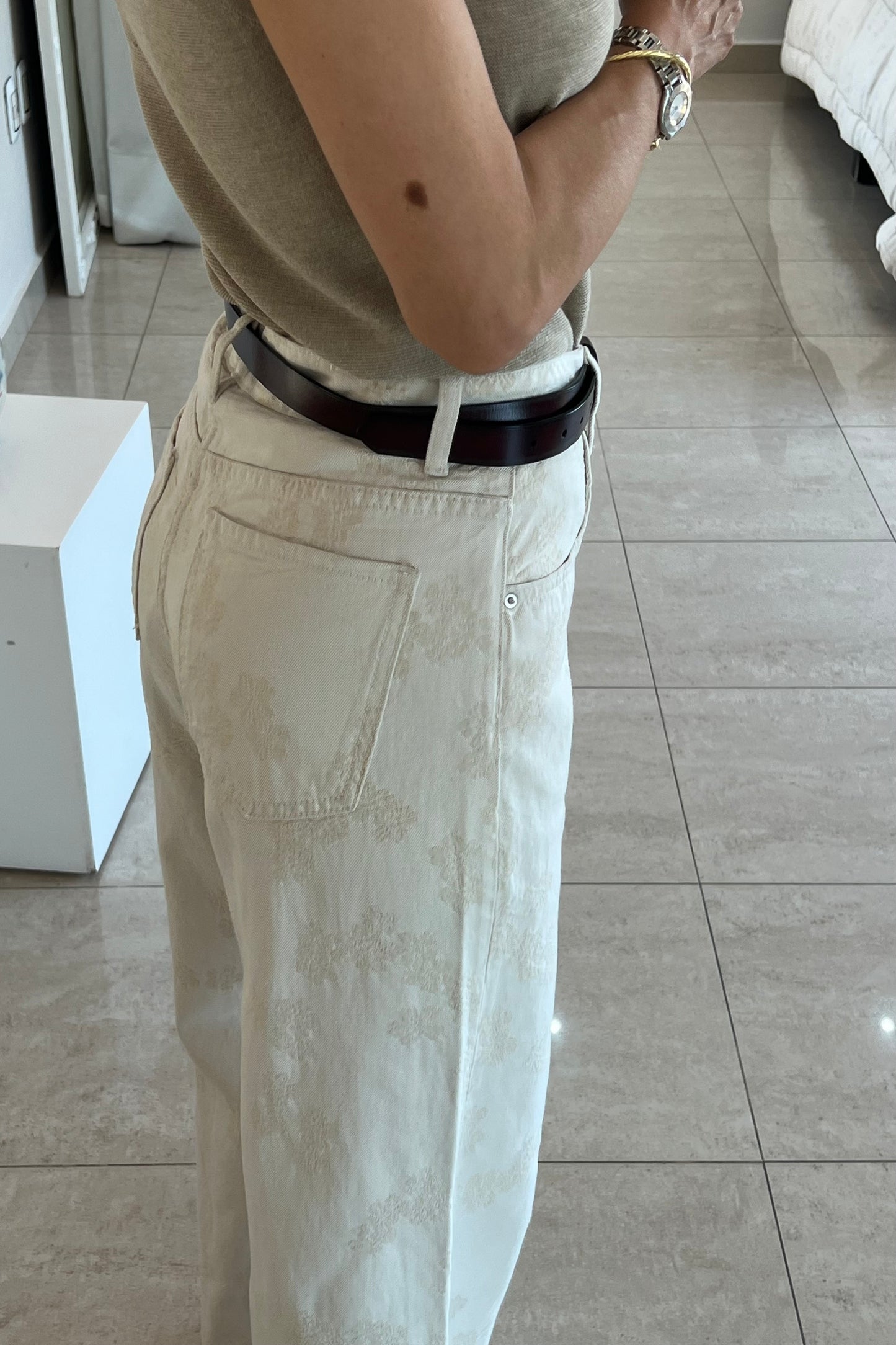 JEANS TEXTURA EN TELA
