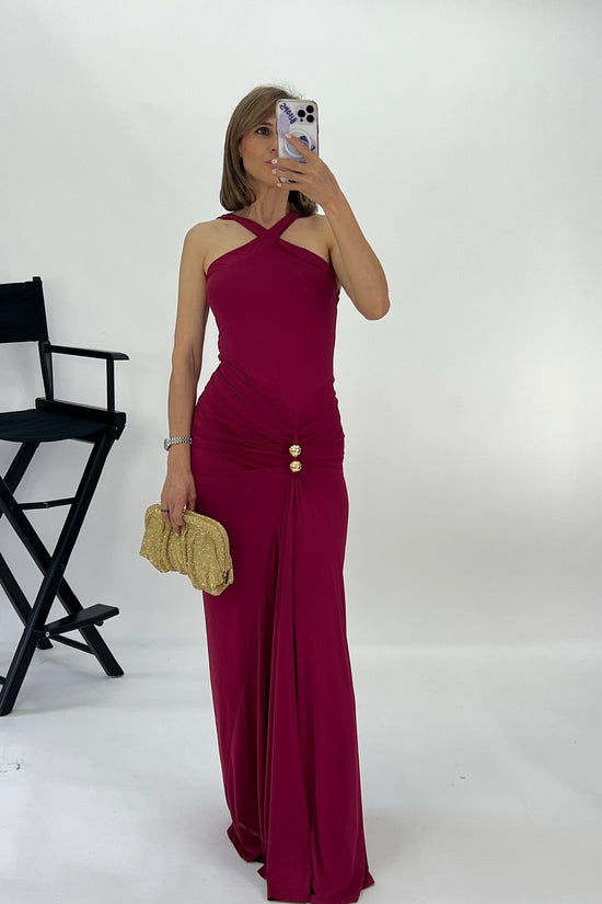 VESTIDO CUELLO CRUZADO