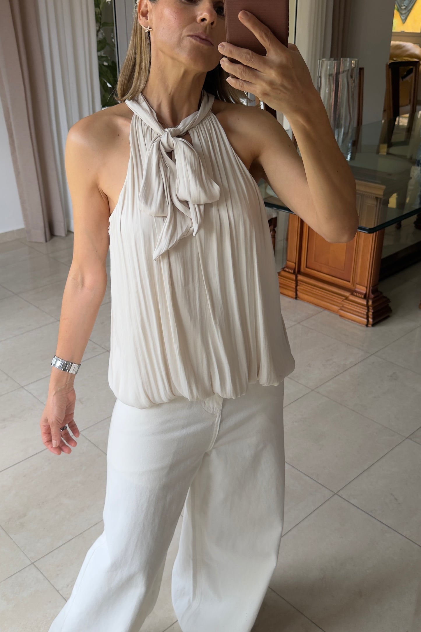 BLUSA SATINADA