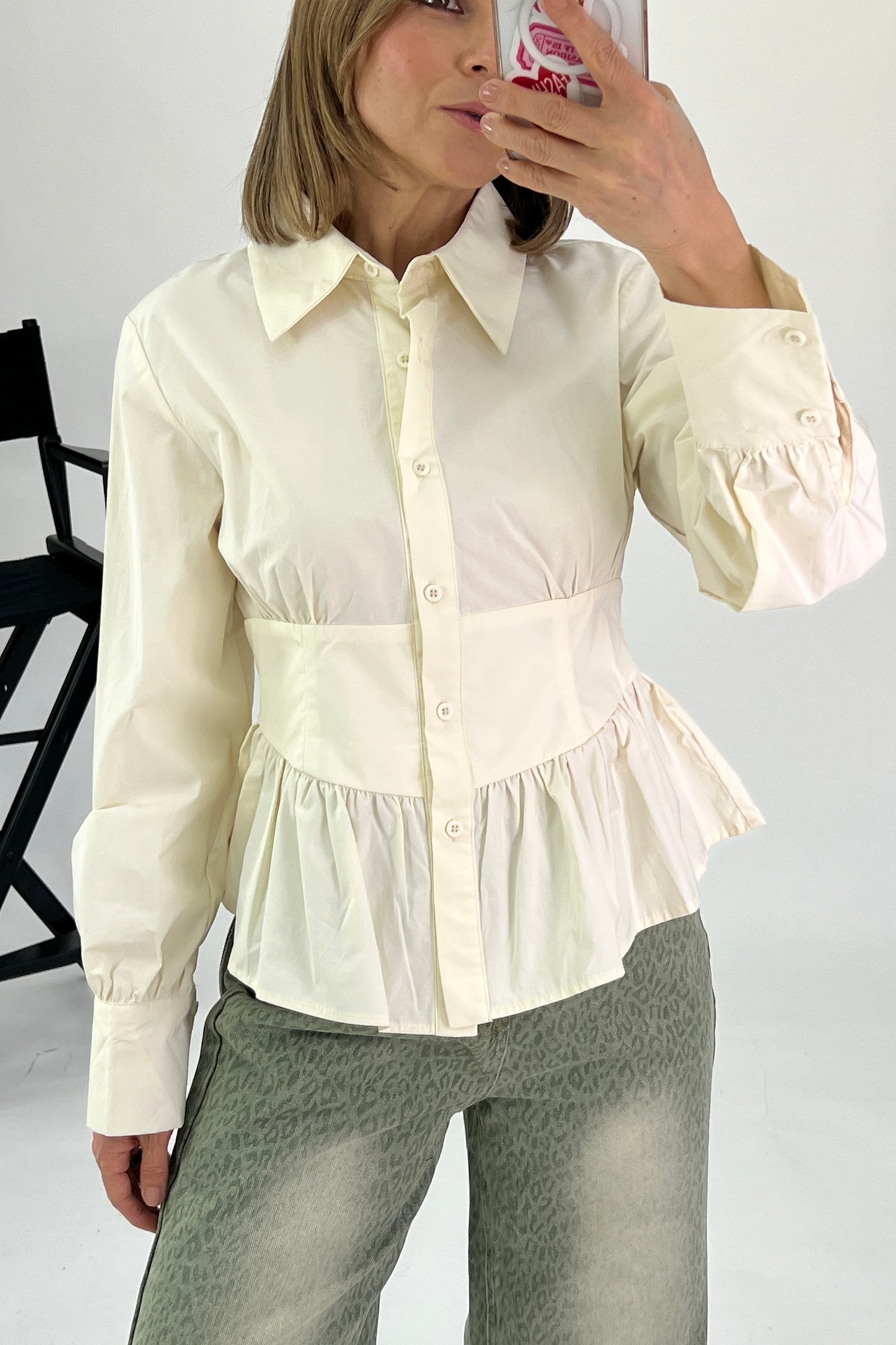 BLUSA CINTURA AJUSTADA