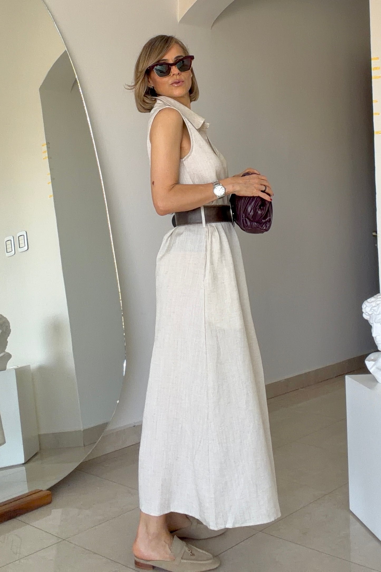 VESTIDO LINO & CINTO