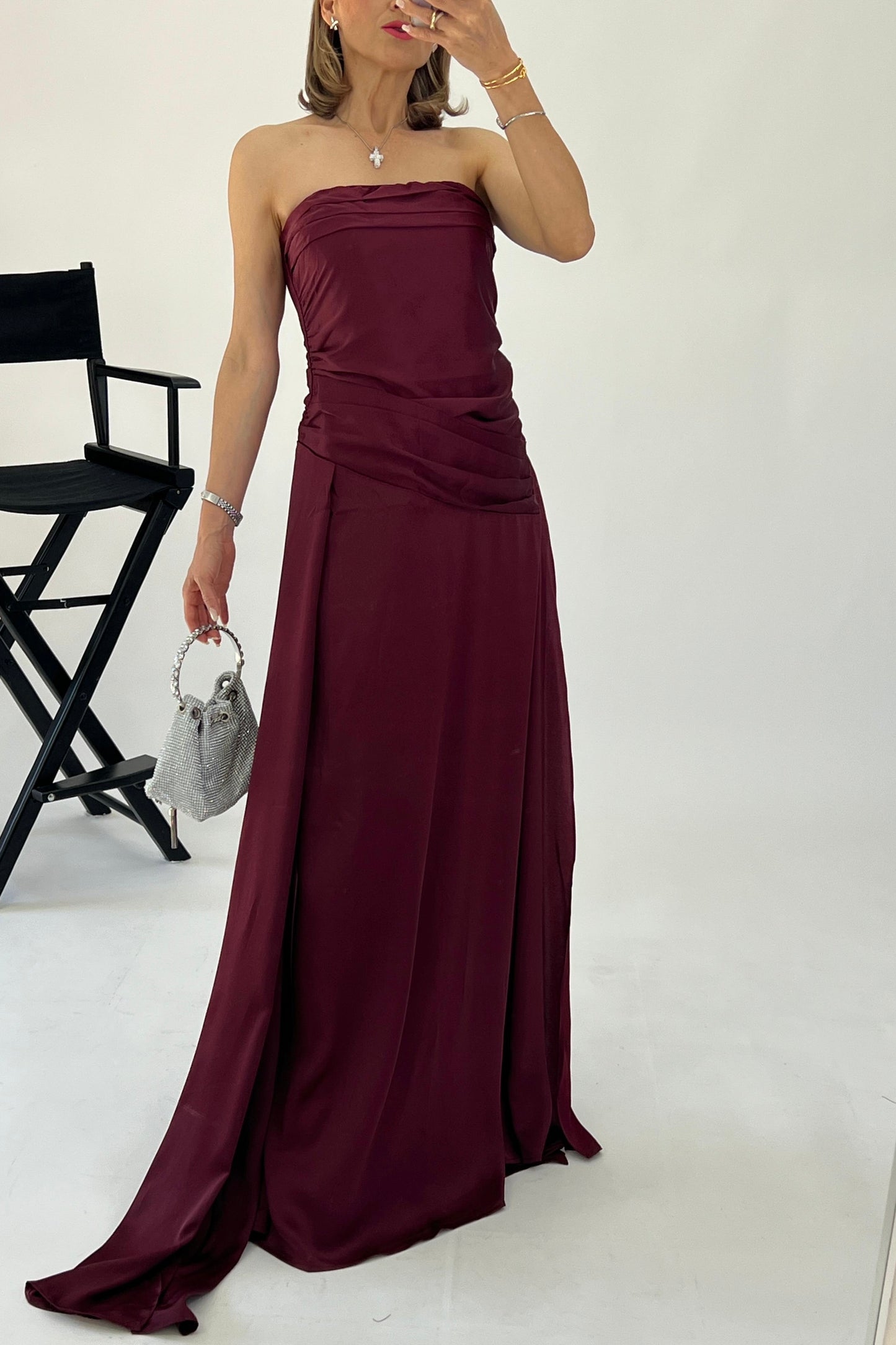VESTIDO TIRAS EN CADERA