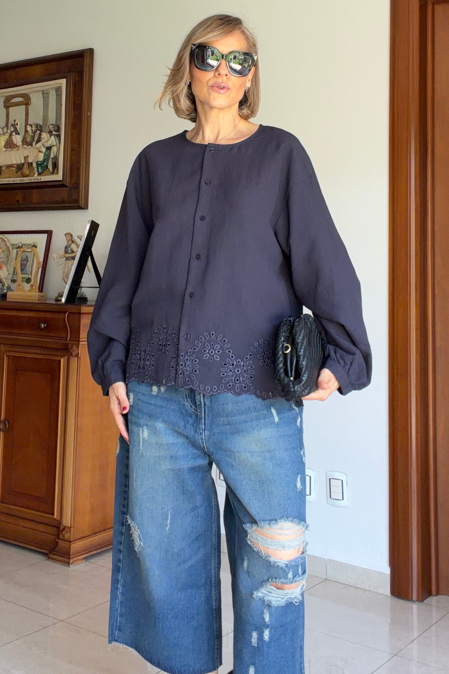 BLUSA DISEÑO BORDADO