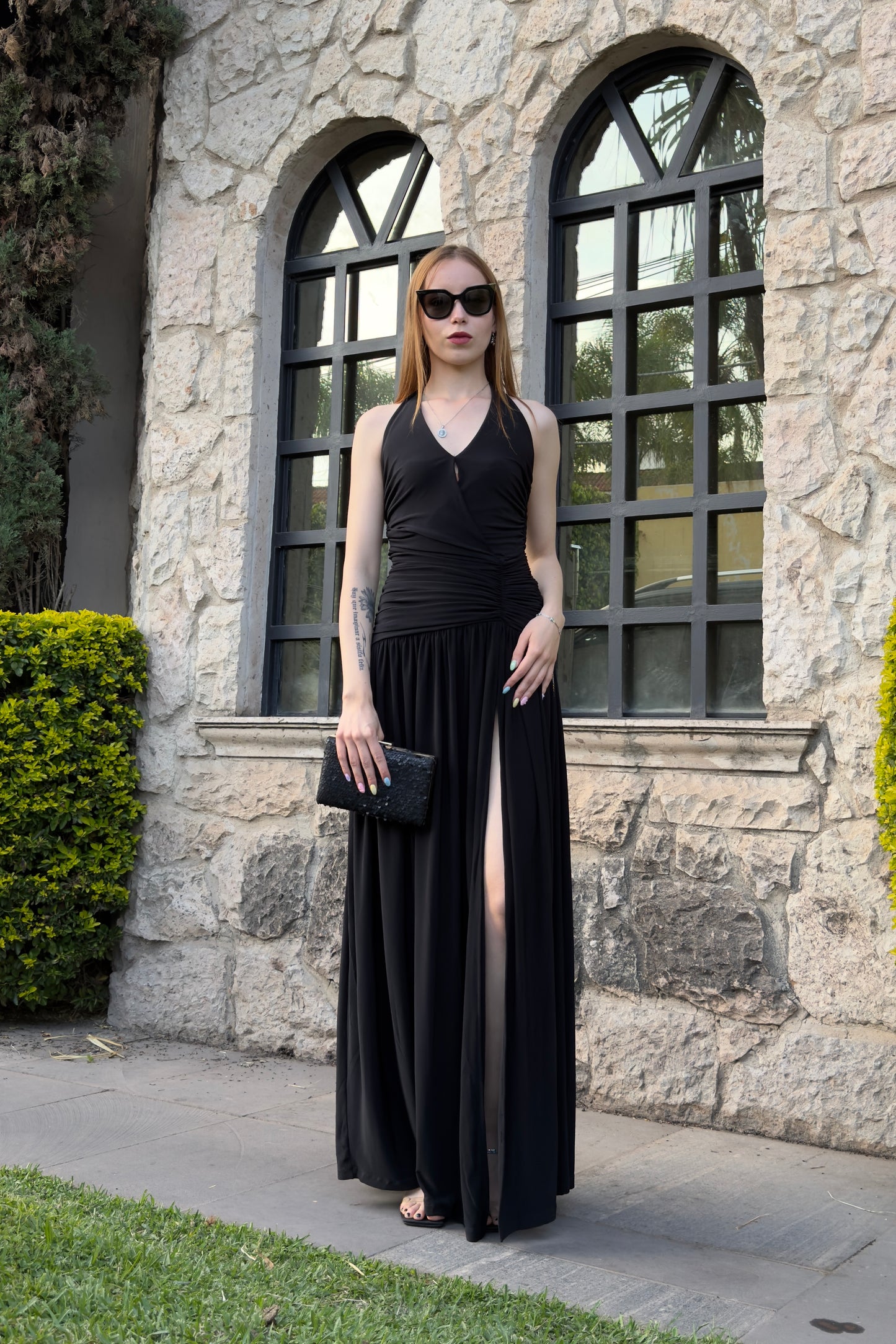 VESTIDO DETALLE DRAPEADO