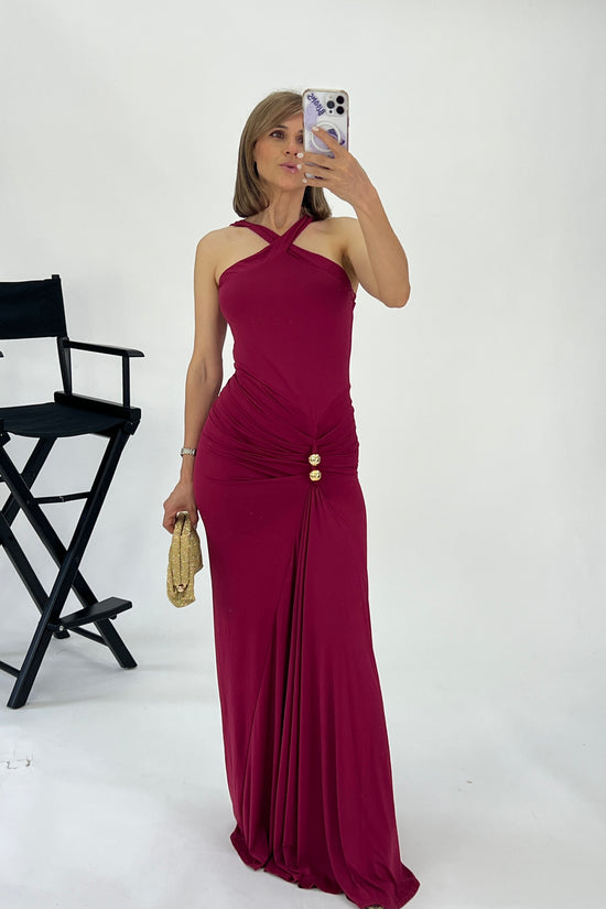 VESTIDO CUELLO CRUZADO