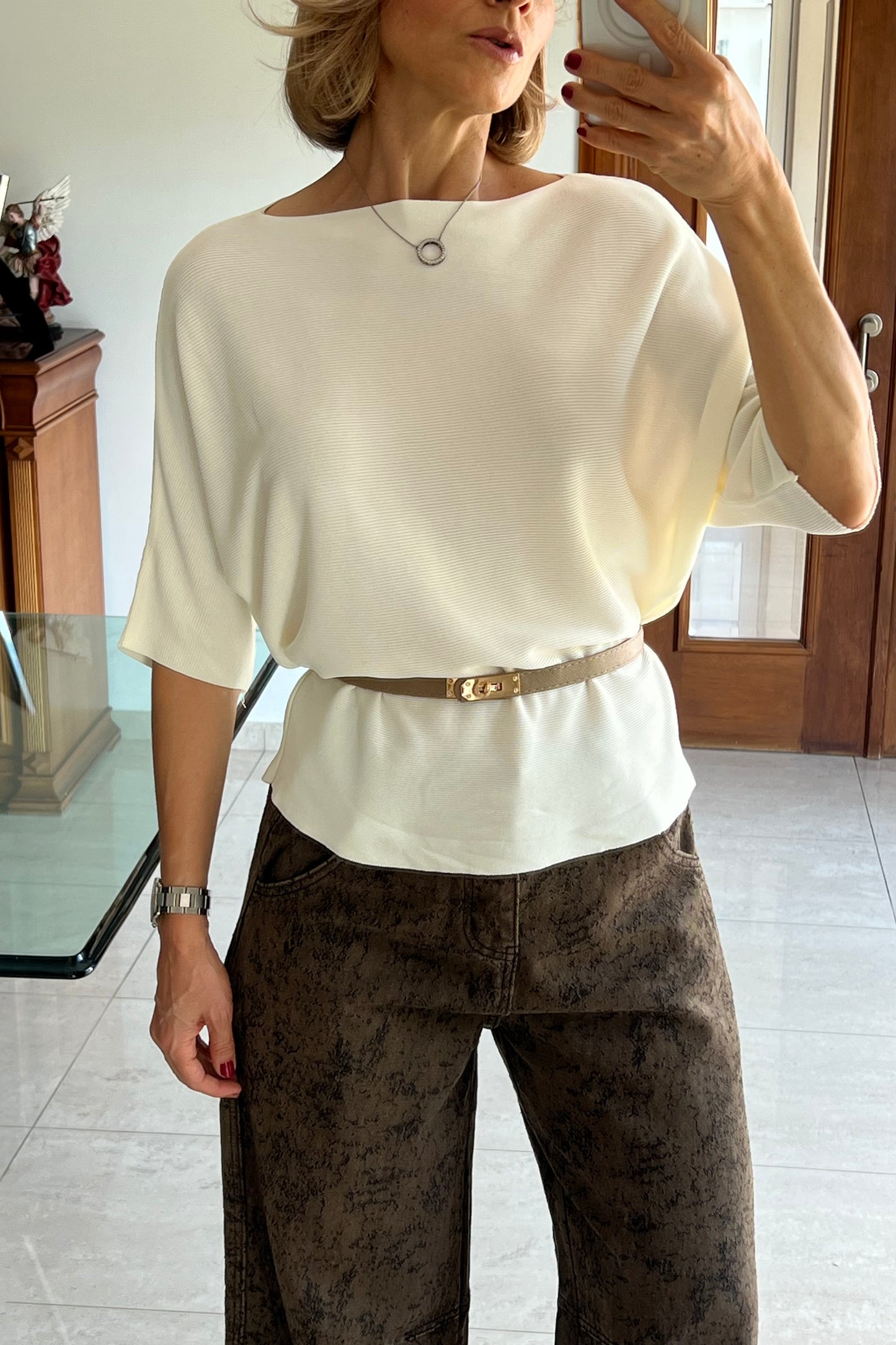 BLUSA CINTURON