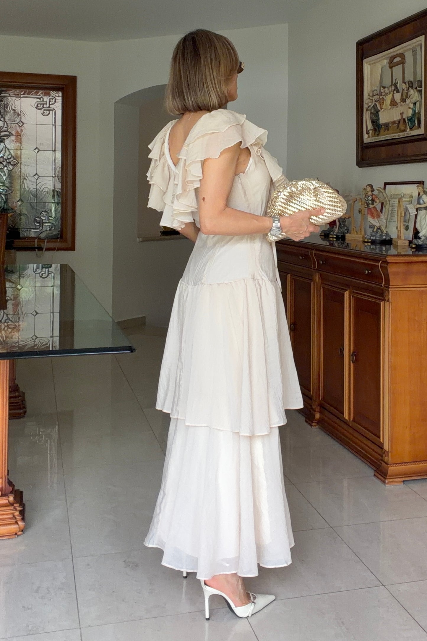 VESTIDO ESCAROLAS BUSTO
