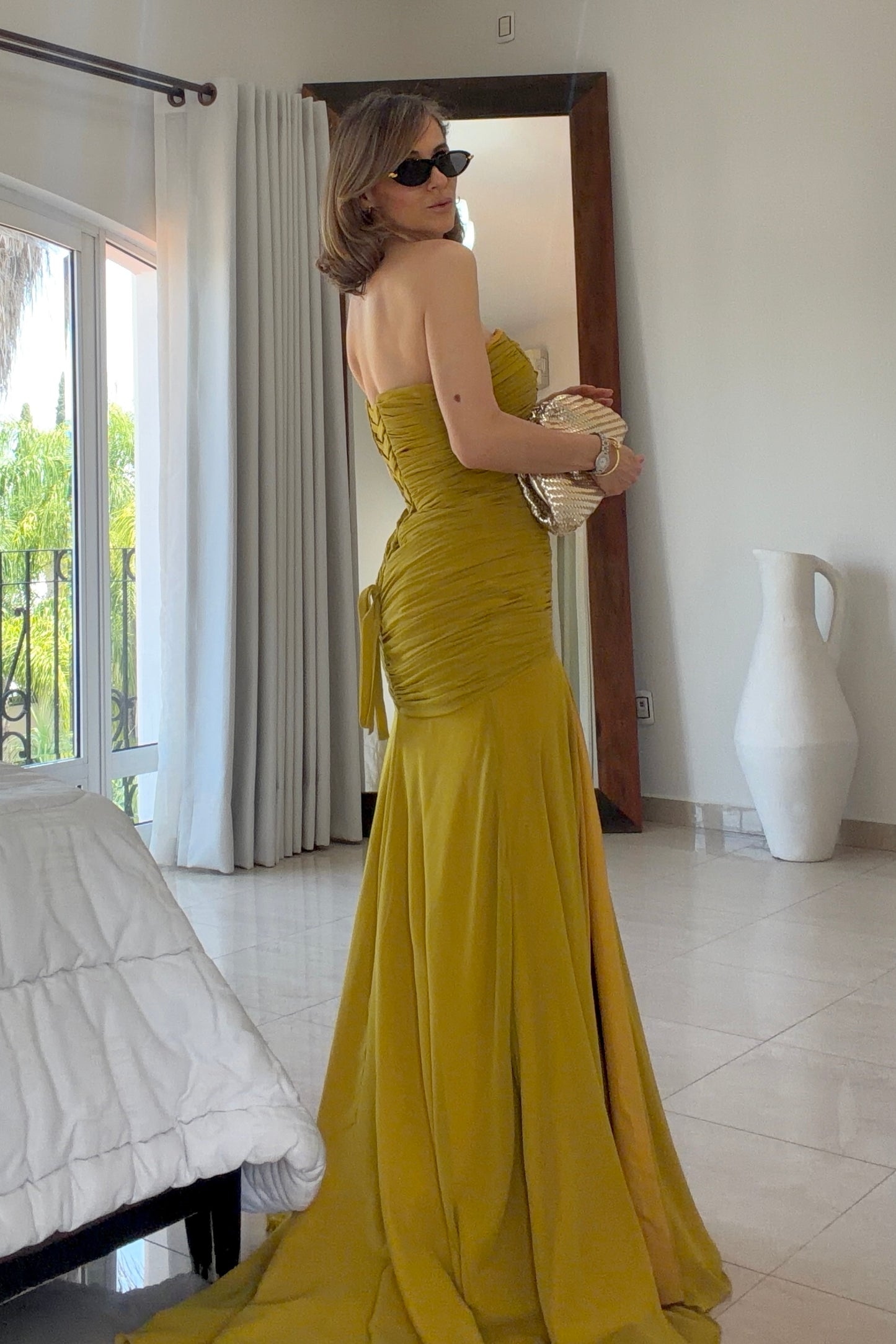 VESTIDO DETALLE CORRUGADO