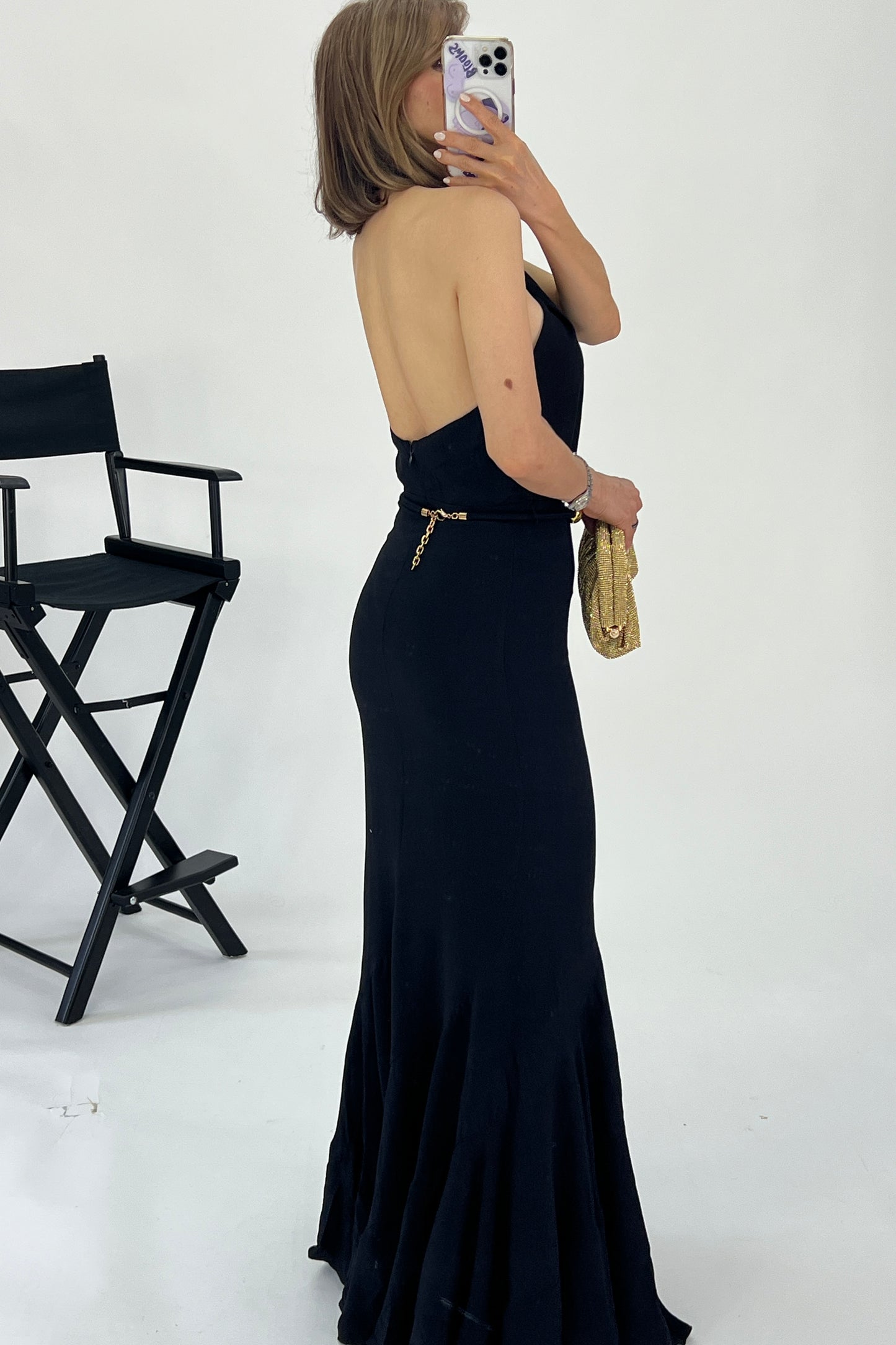 VESTIDO ESFERAS DORADAS