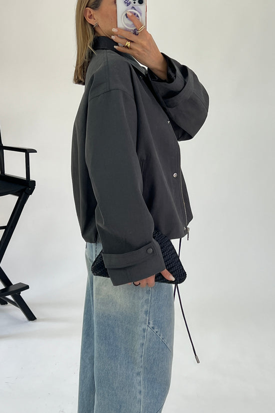 CHAQUETA SOLAPA TIPO PIEL