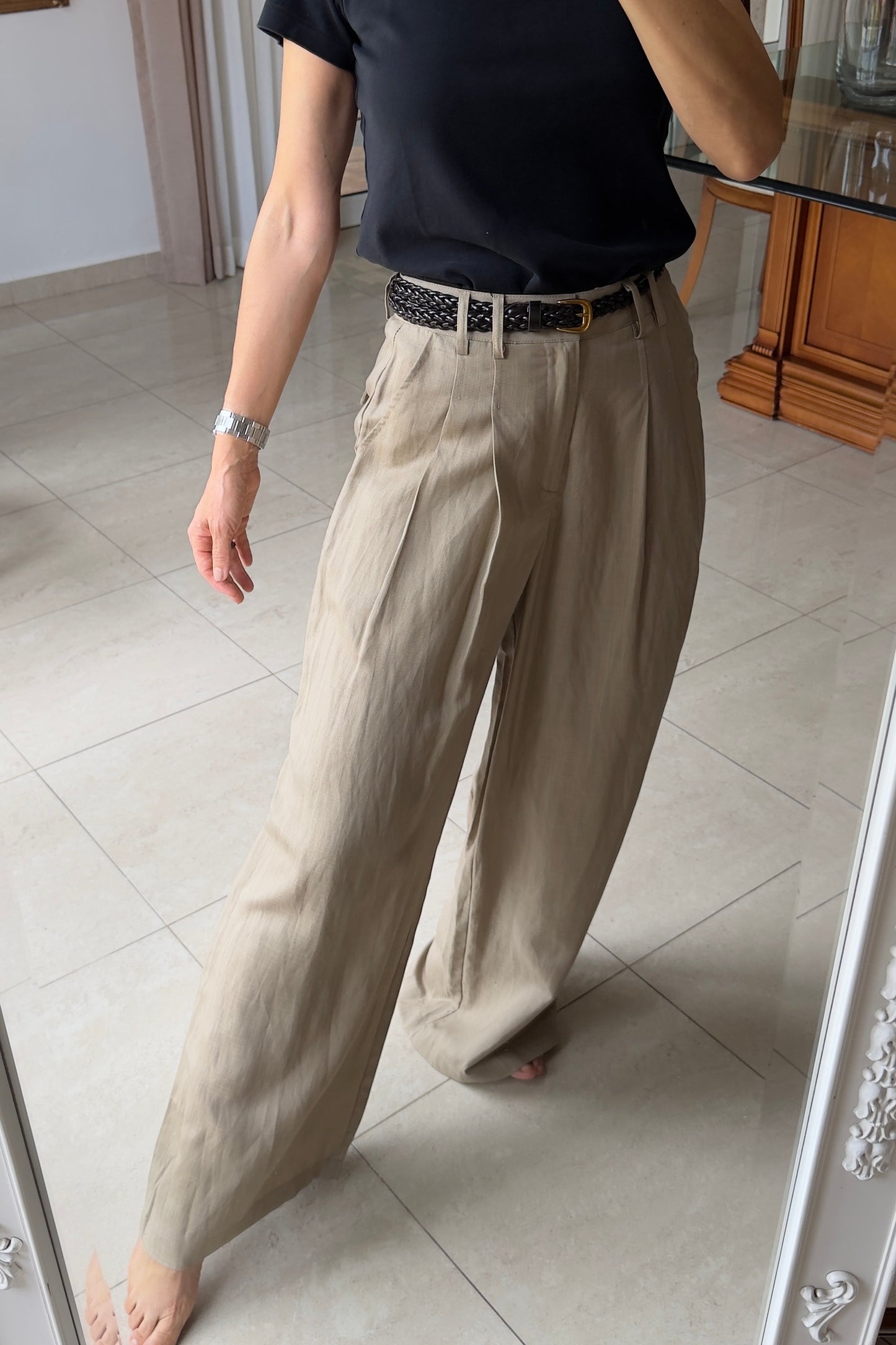 PANTALÓN CINTÓ TRENZADO
