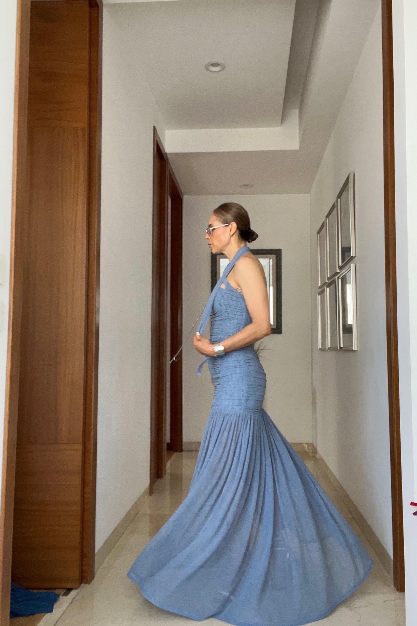 VESTIDO CORRUGADO & JASPEDO