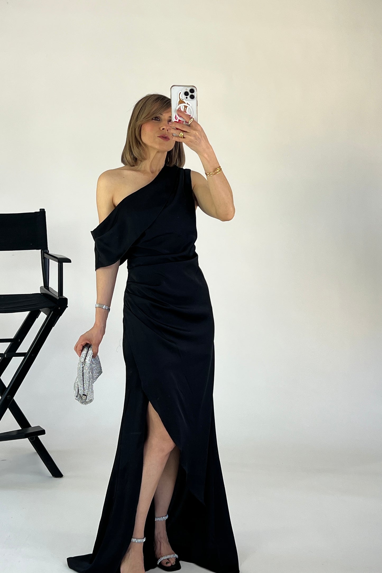 VESTIDO HOMBROS ASIMETRICOS