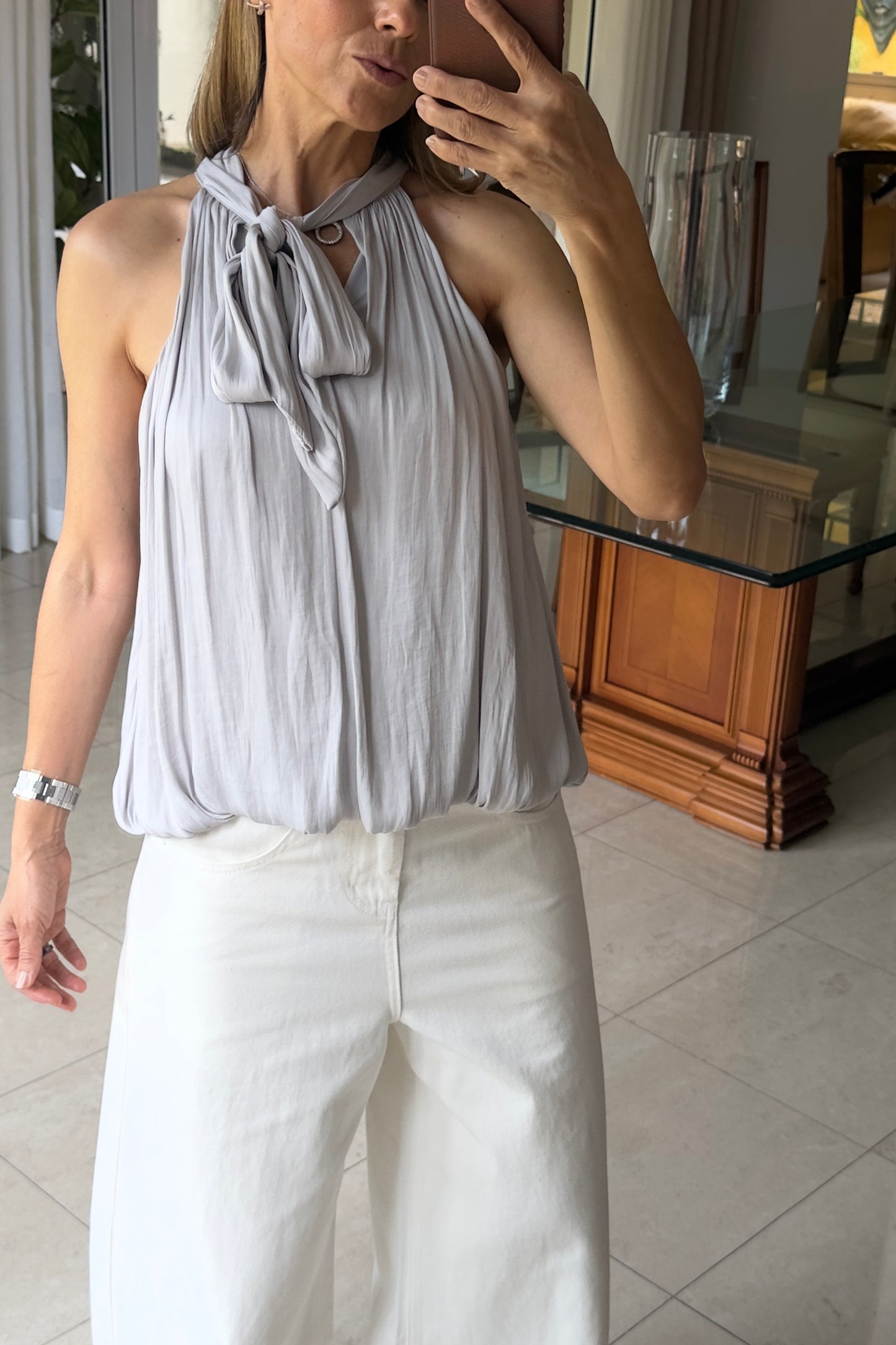 BLUSA SATINADA