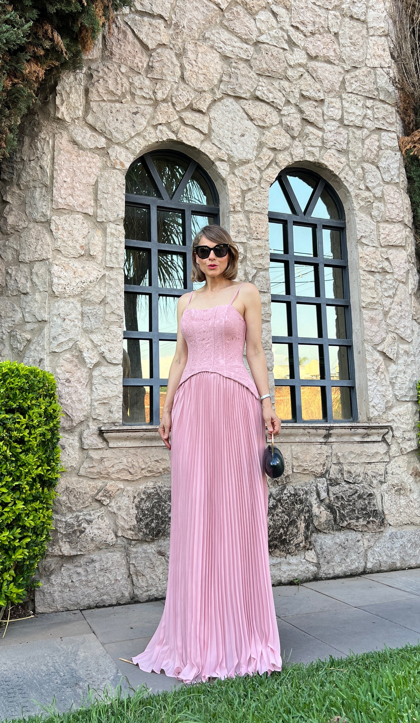 VESTIDO BUSTIER & PLISADO