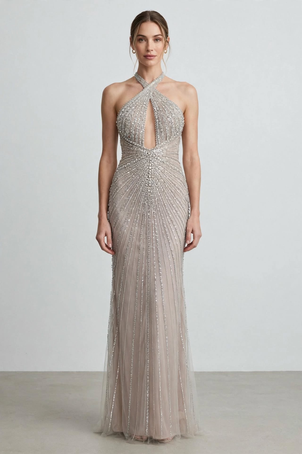 VESTIDO ESCOTE & PEDRERIA