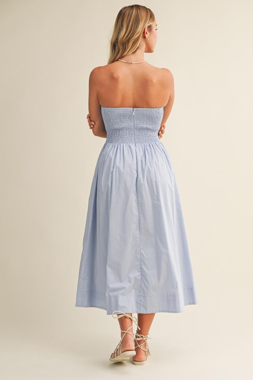 VESTIDO BUSTO PLISADO