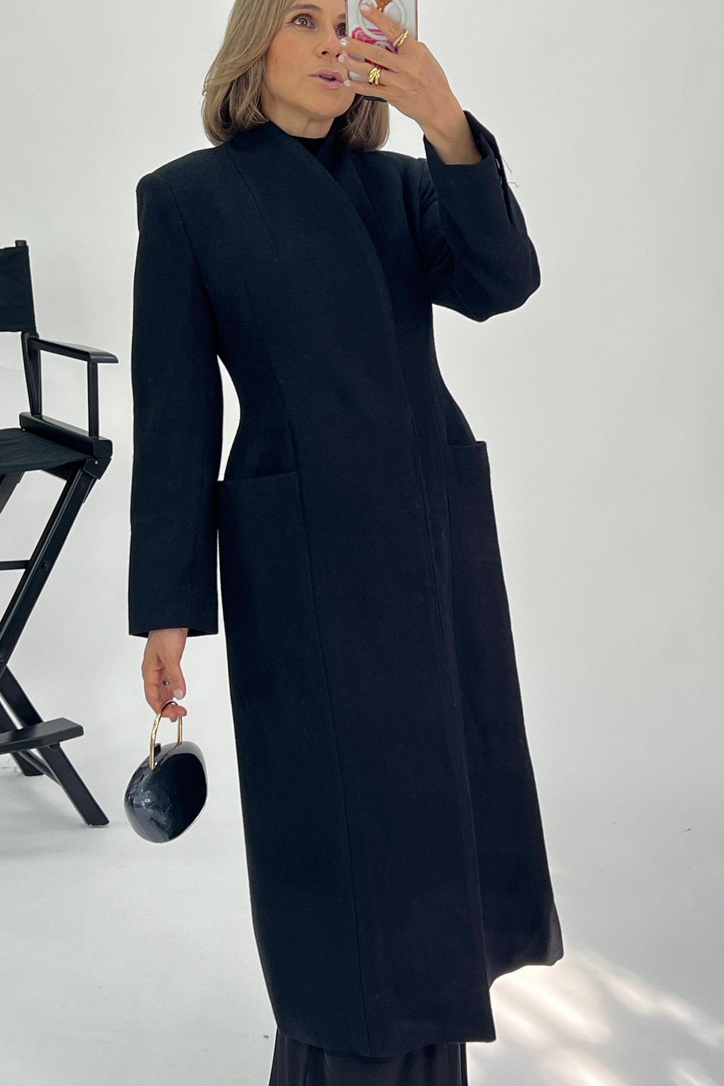FITTED MAXI COAT