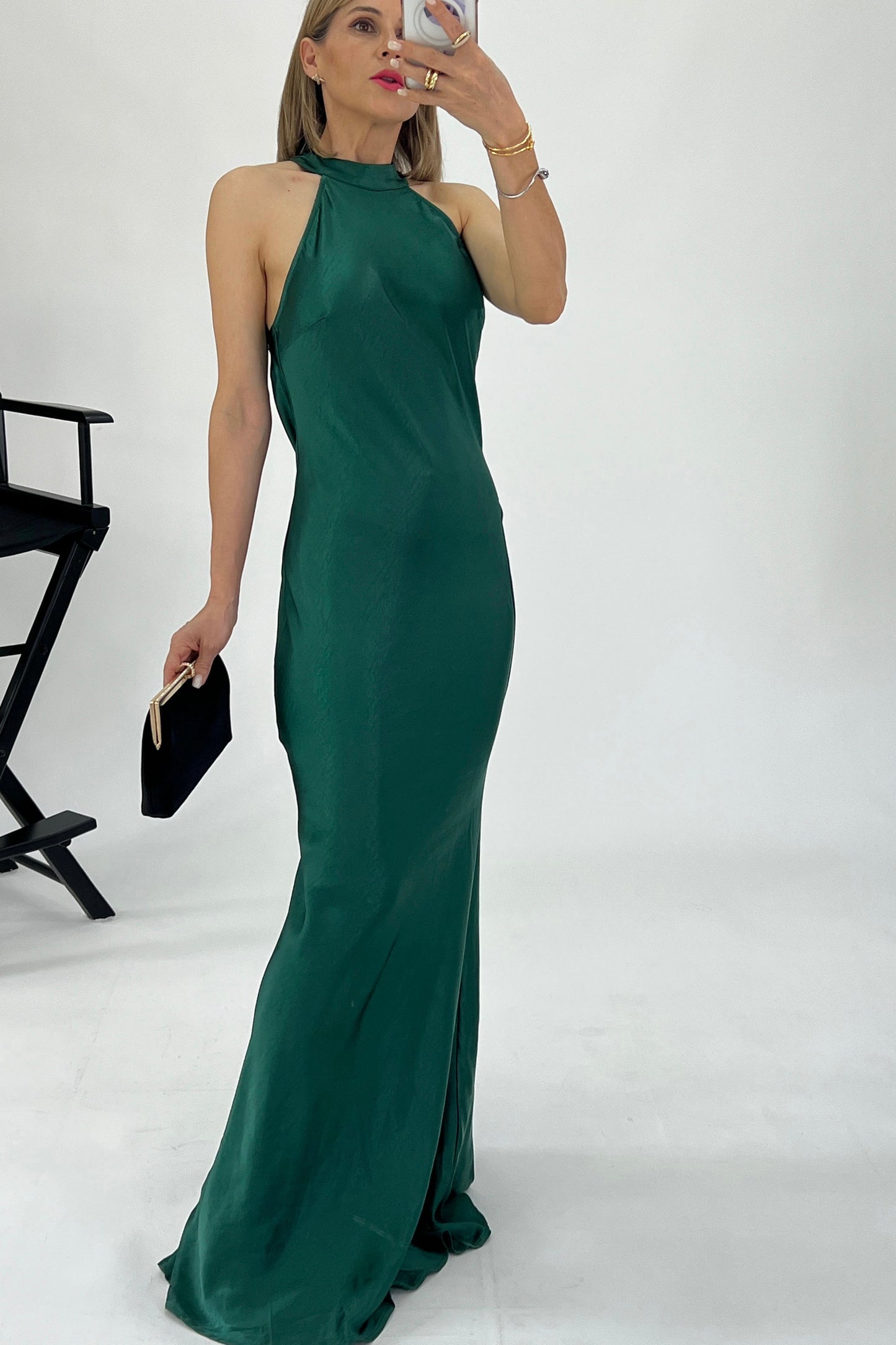 VESTIDO DRAPEADO ESPALDA