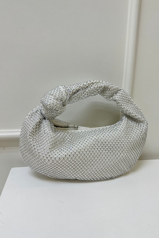 MINI KNOTTED CRYSTAL BAG