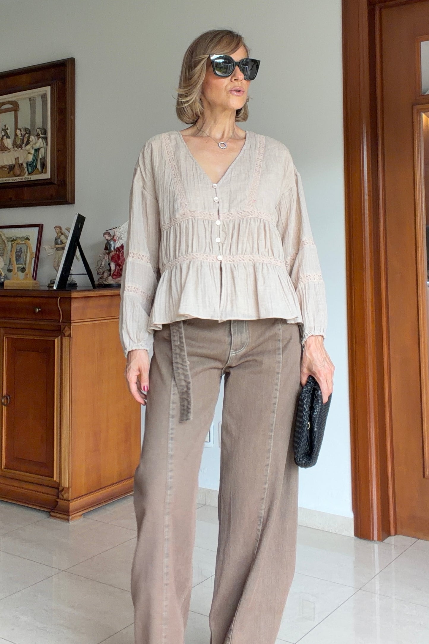 BLUSA CUELLO V