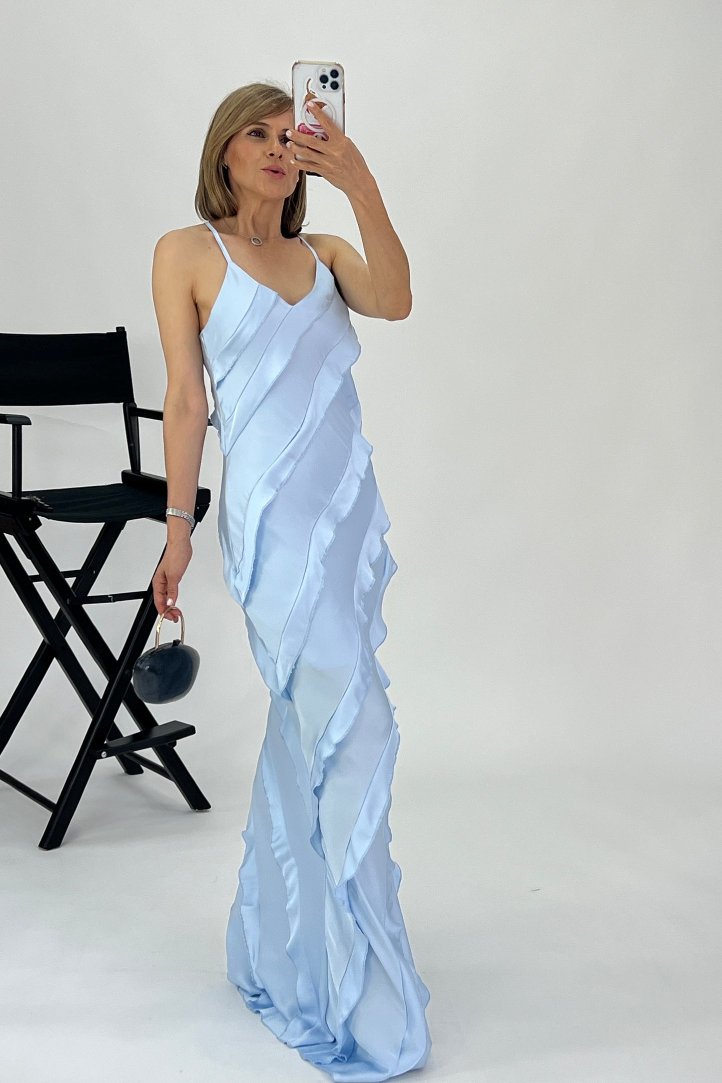 VESTIDO OLANES ASIMETRICOS