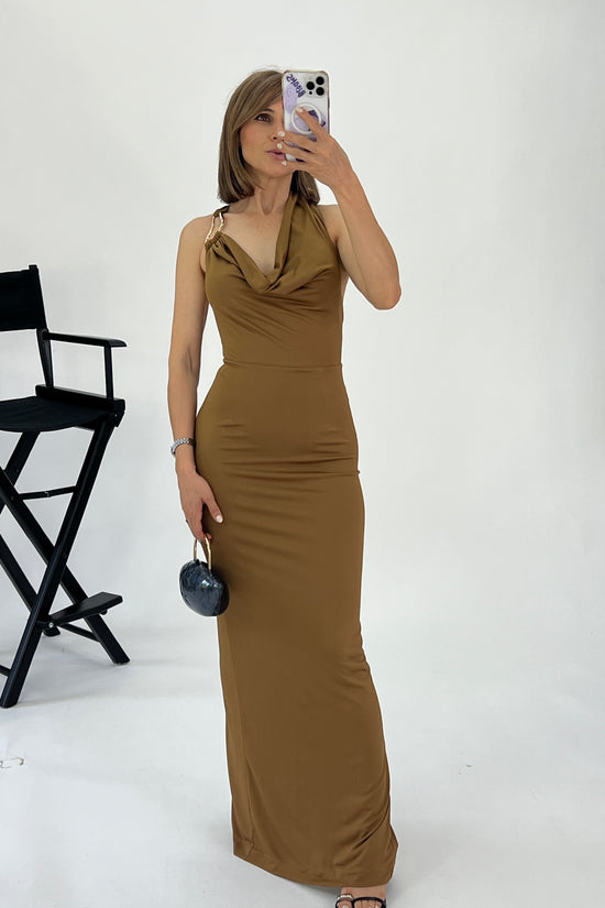 VESTIDO DETALLE DORADO