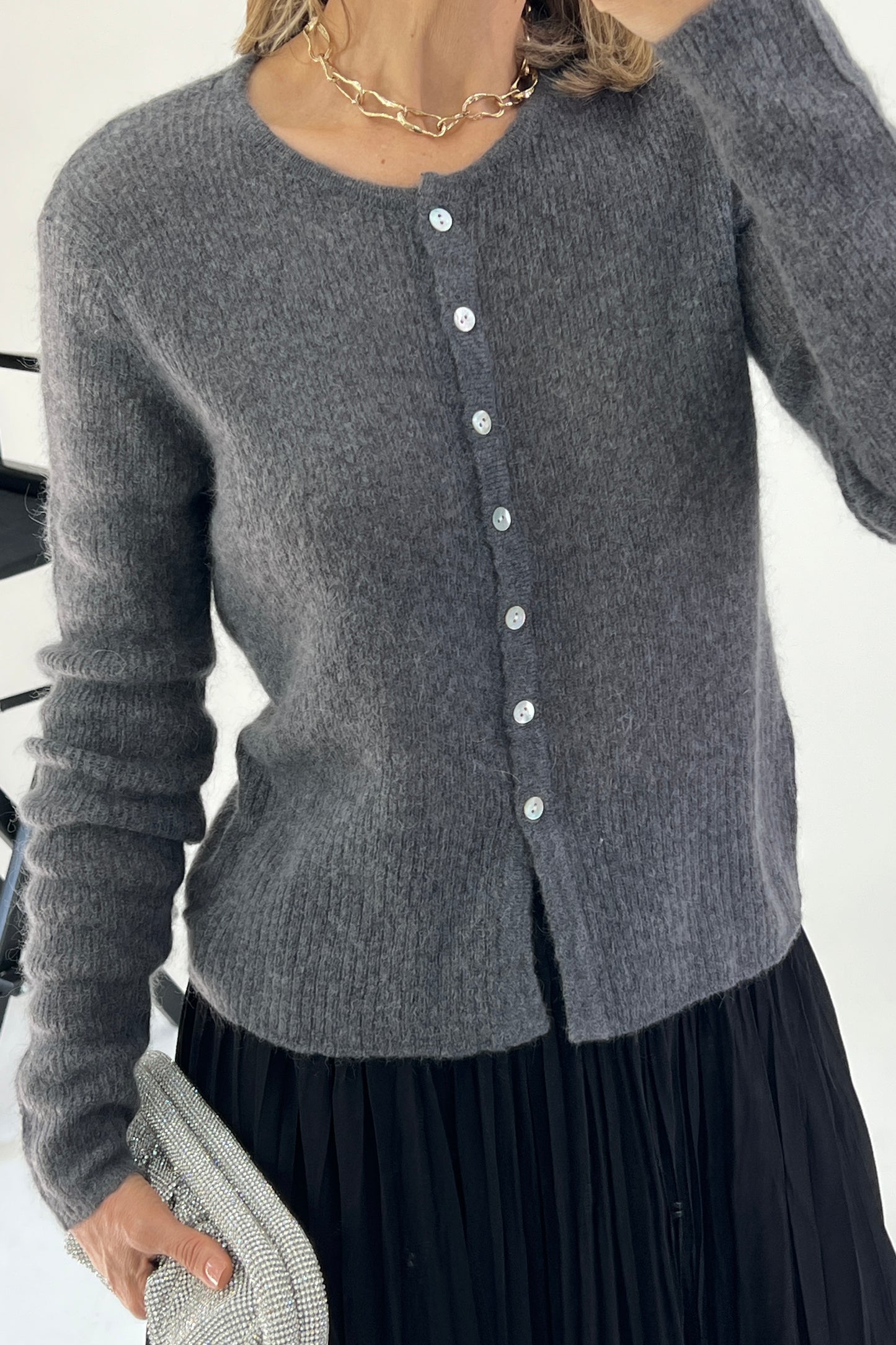 CARDIGAN BOTONES PERLAS