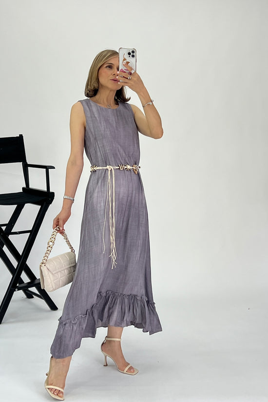 VESTIDO CINTO RUSTICO