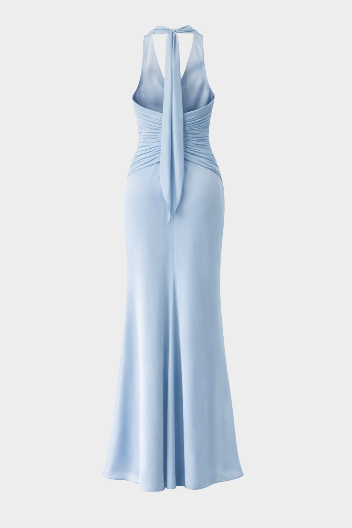 VESTIDO SATIN & PLISADO