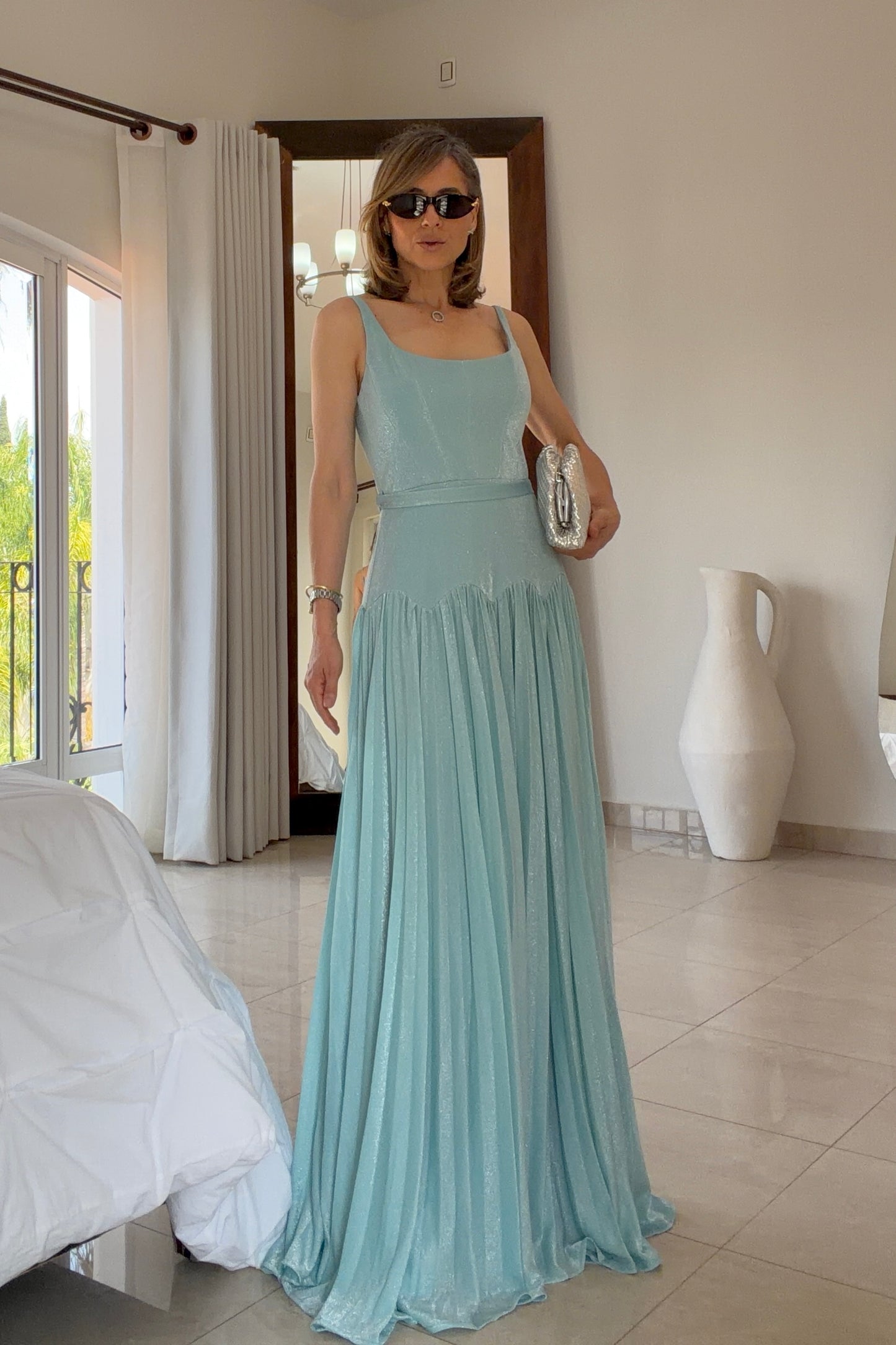 VESTIDO BAJO PLISADO