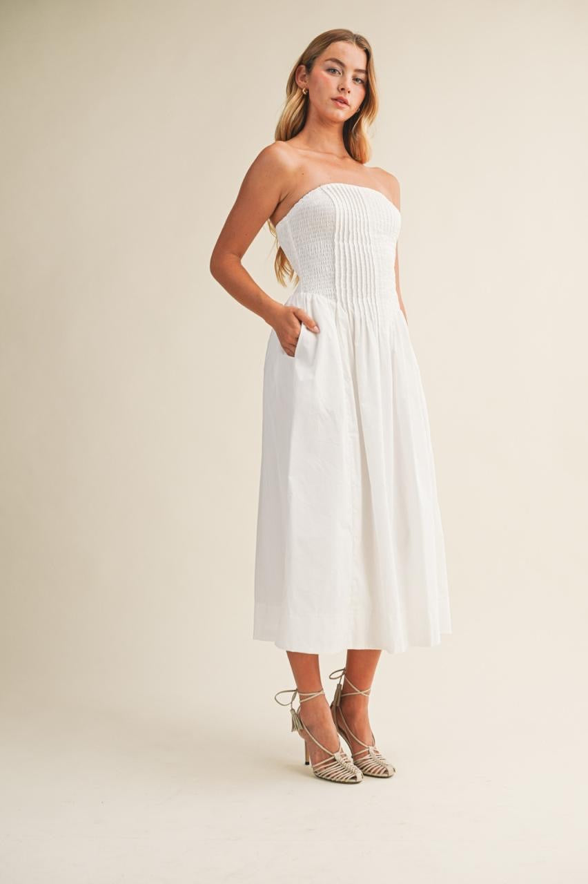 VESTIDO BUSTO PLISADO