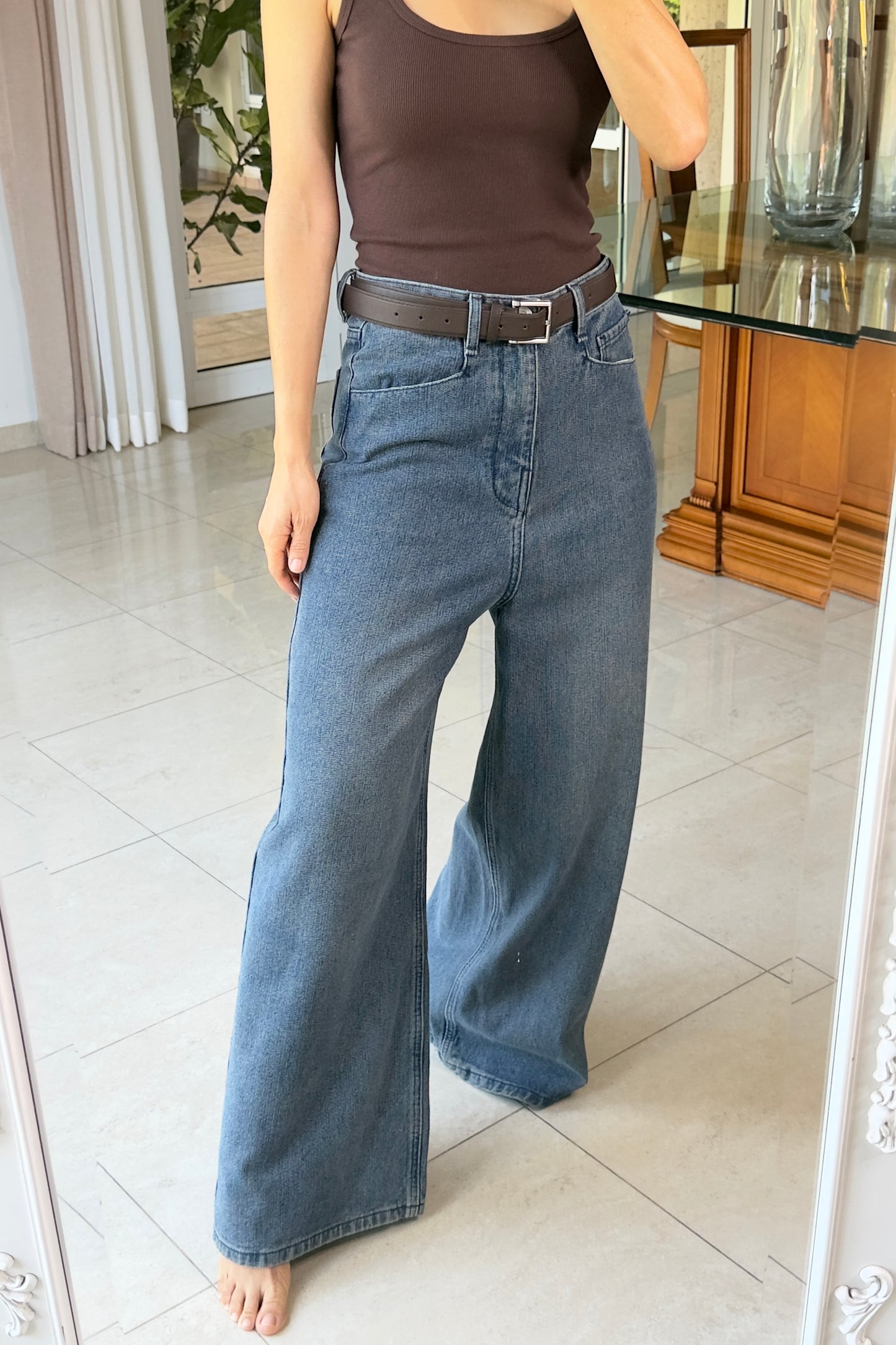 JEANS TEXTURA & CINTO