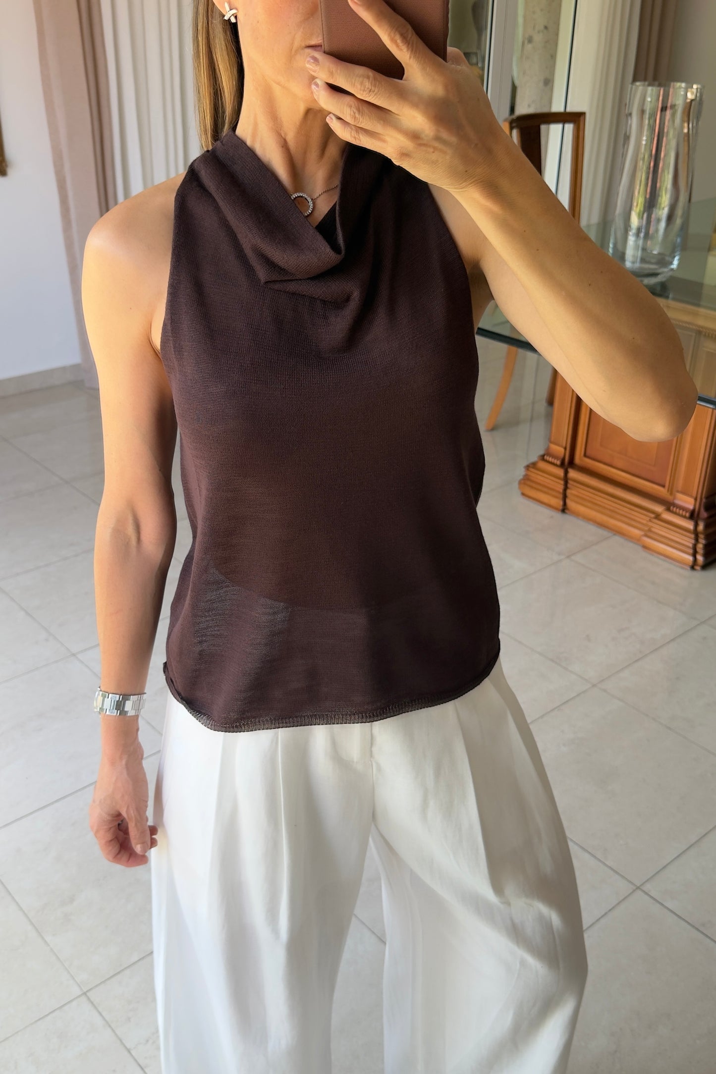BLUSA CUELLO DRAPEADO