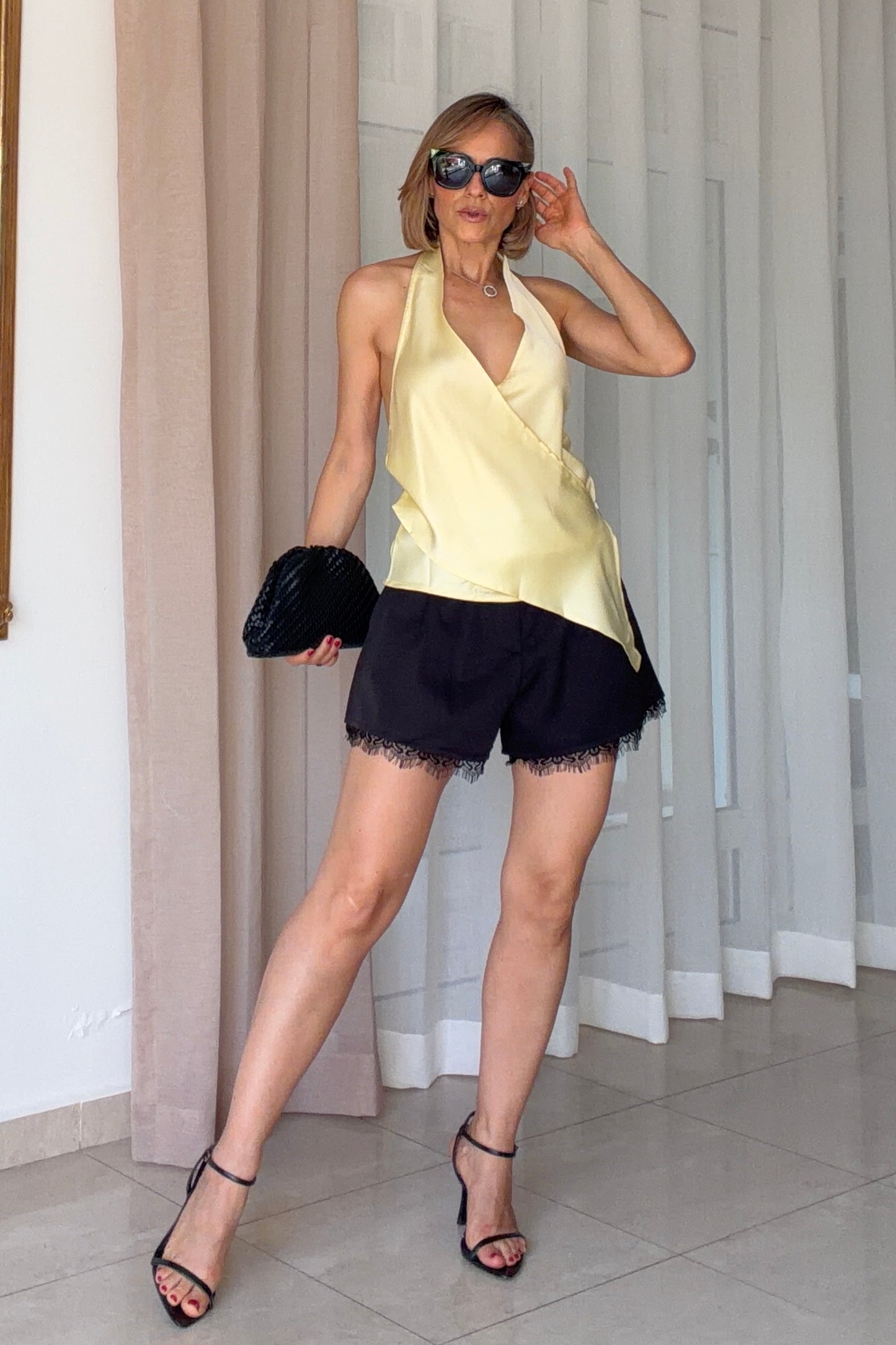 BLUSA CRUZADA SATIN