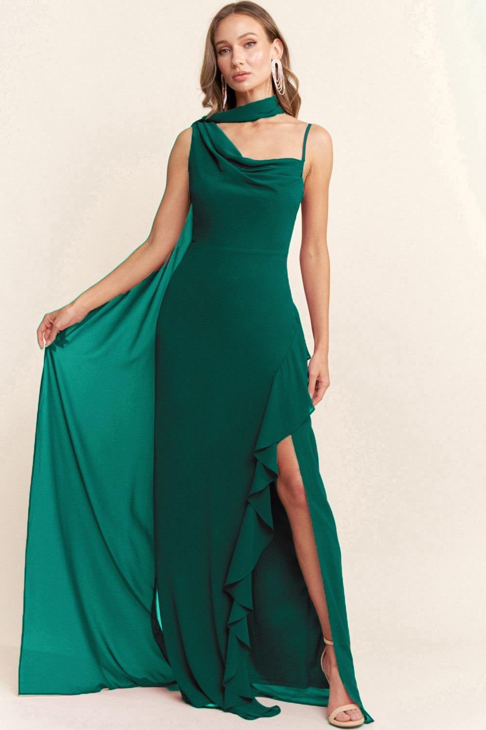 VESTIDO DETALLE HOMBRO