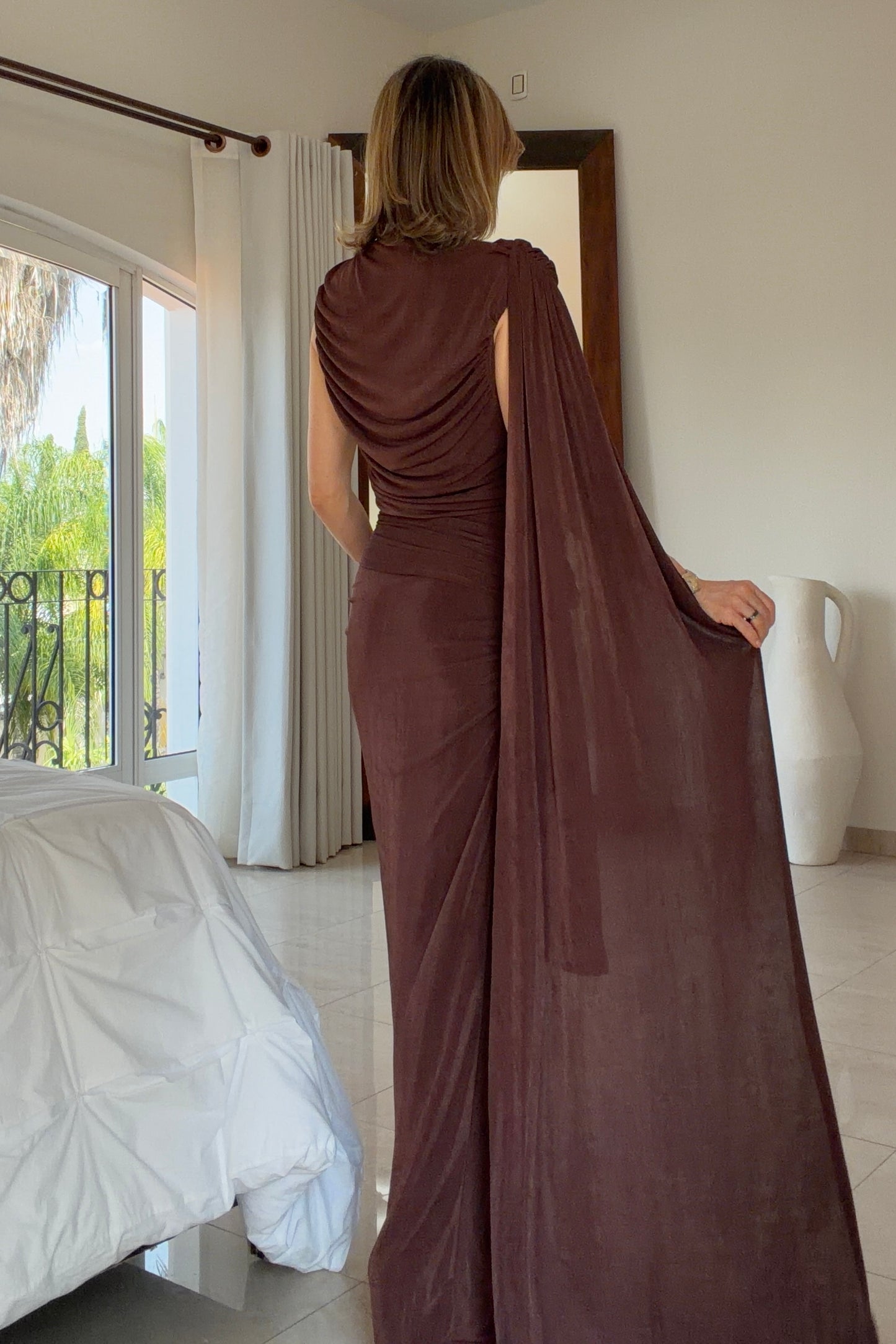 VESTIDO DETALLE HOMBRO