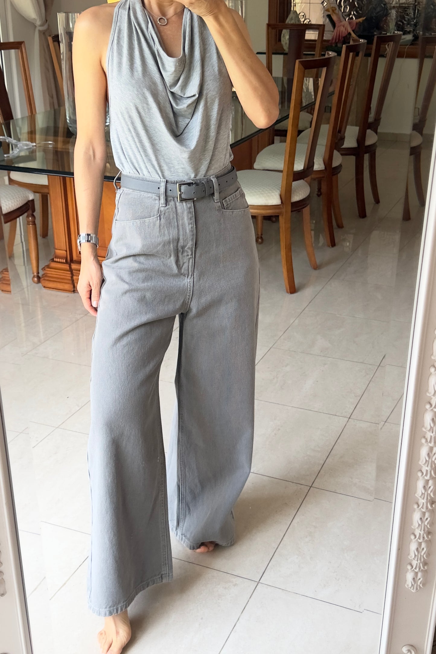 JEANS TEXTURA & CINTO