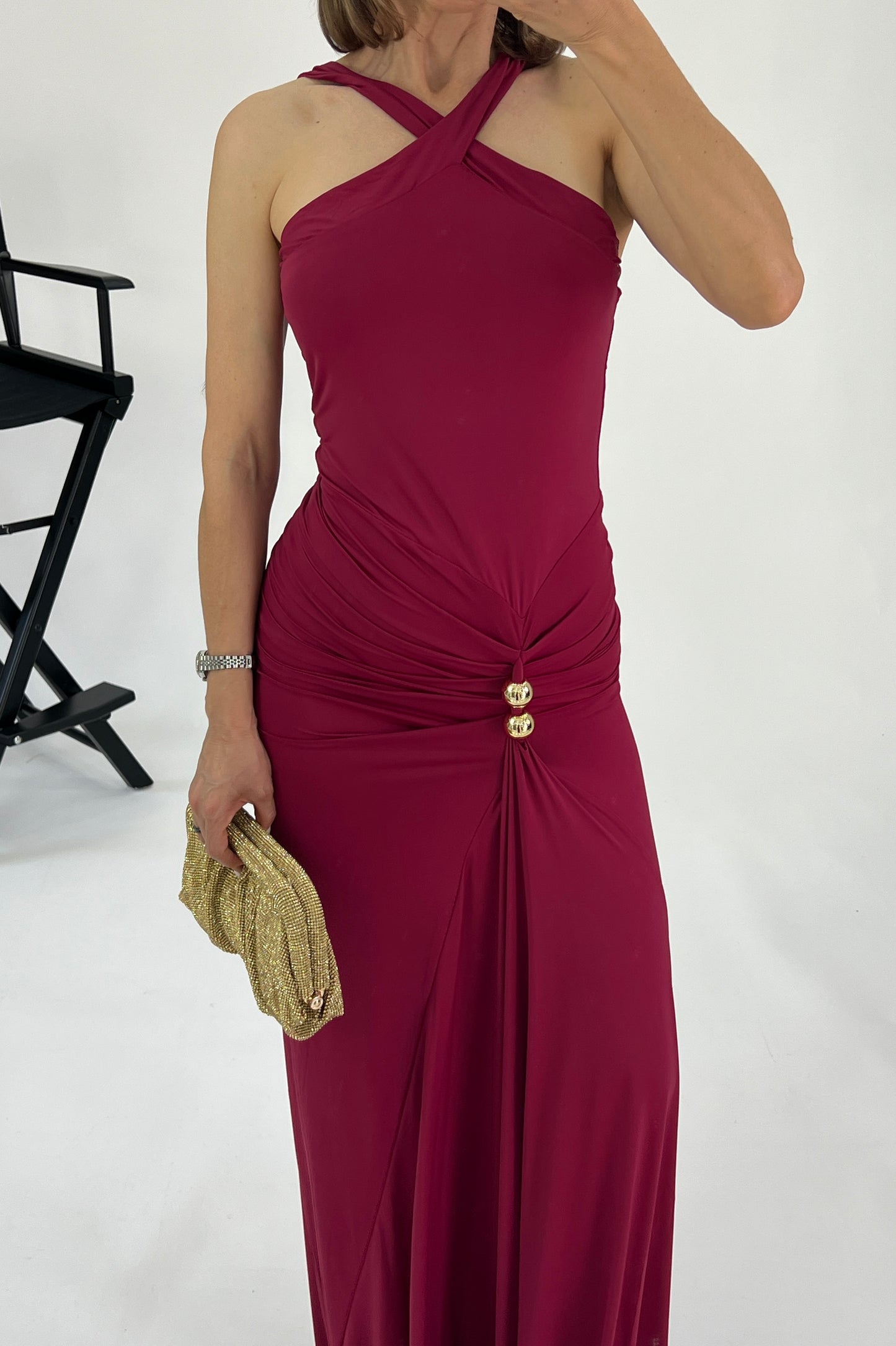 VESTIDO CUELLO CRUZADO