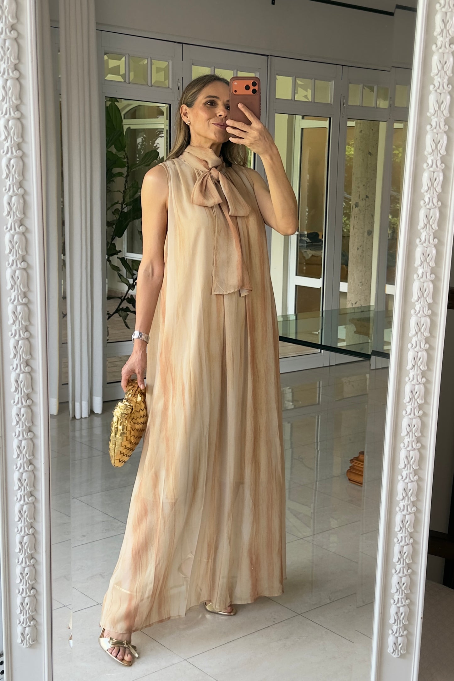 VESTIDO DETALLE CORBATIN